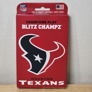 NFL Champions Play HOUSTON TEXANS Blitz Champz Card Game - NEW / SEALED